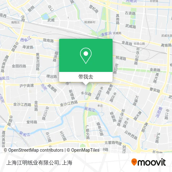 上海江明纸业有限公司地图