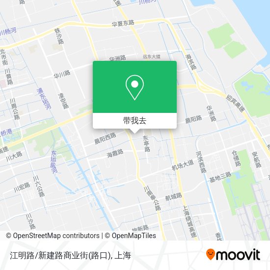 江明路/新建路商业街(路口)地图