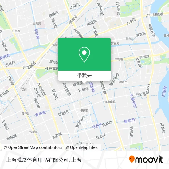 上海曦展体育用品有限公司地图