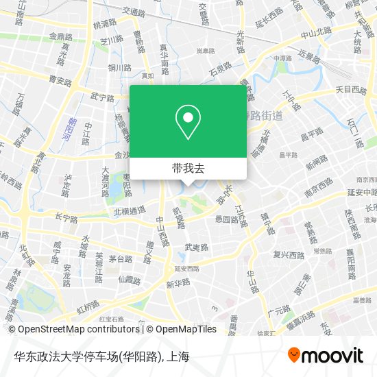 华东政法大学停车场(华阳路)地图