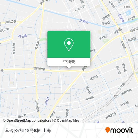 莘砖公路518号8栋地图
