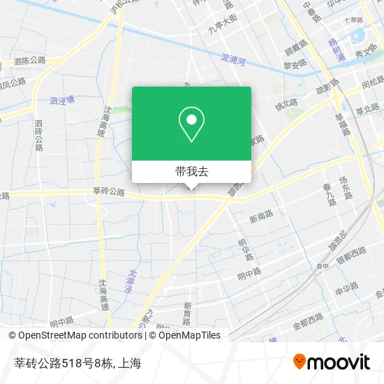 莘砖公路518号8栋地图