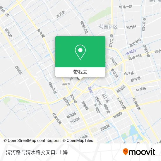 清河路与清水路交叉口地图