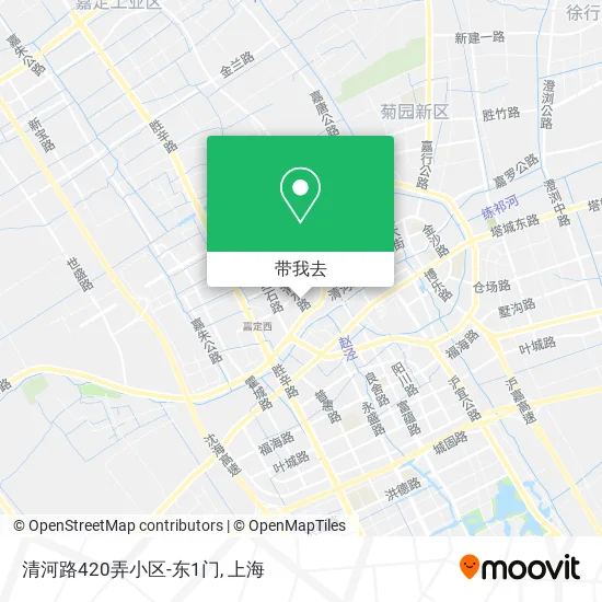 清河路420弄小区-东1门地图