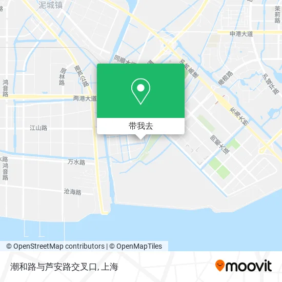 潮和路与芦安路交叉口地图