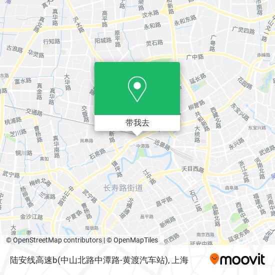 陆安线高速b(中山北路中潭路-黄渡汽车站)地图