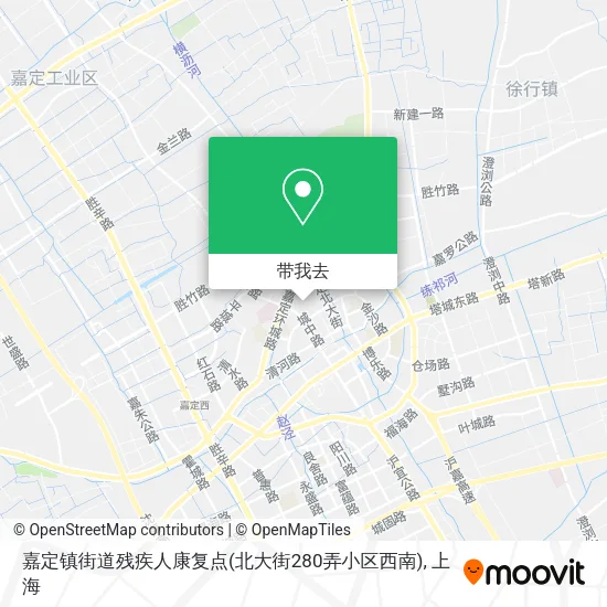 嘉定镇街道残疾人康复点(北大街280弄小区西南)地图
