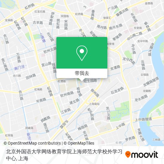 北京外国语大学网络教育学院上海师范大学校外学习中心地图