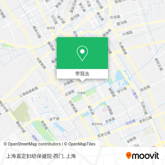 上海嘉定妇幼保健院-西门地图