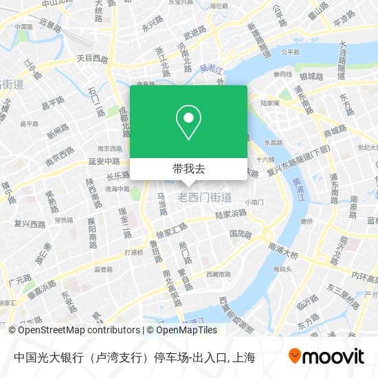中国光大银行（卢湾支行）停车场-出入口地图