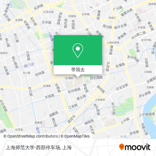 上海师范大学-西部停车场地图