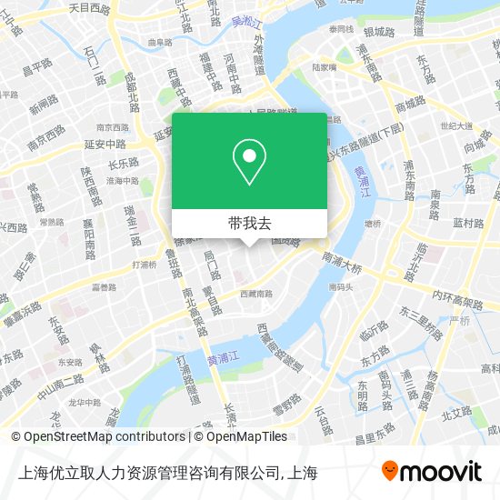 上海优立取人力资源管理咨询有限公司地图