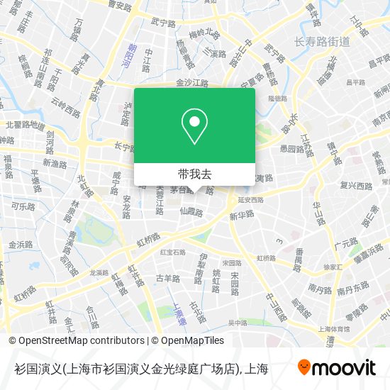 衫国演义(上海市衫国演义金光绿庭广场店)地图