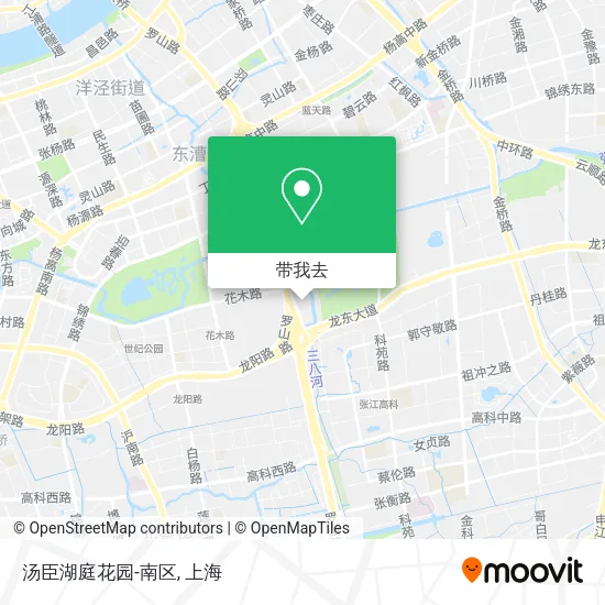 汤臣湖庭花园-南区地图