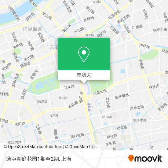 汤臣湖庭花园1期至2期地图