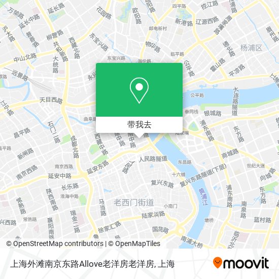 上海外滩南京东路Allove老洋房老洋房地图