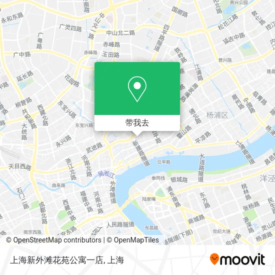 上海新外滩花苑公寓一店地图