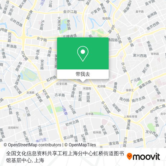 全国文化信息资料共享工程上海分中心虹桥街道图书馆基层中心地图