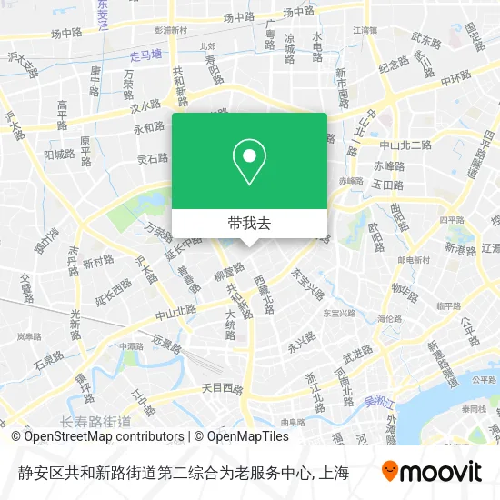 静安区共和新路街道第二综合为老服务中心地图