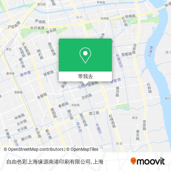 自由色彩上海缘源南港印刷有限公司地图