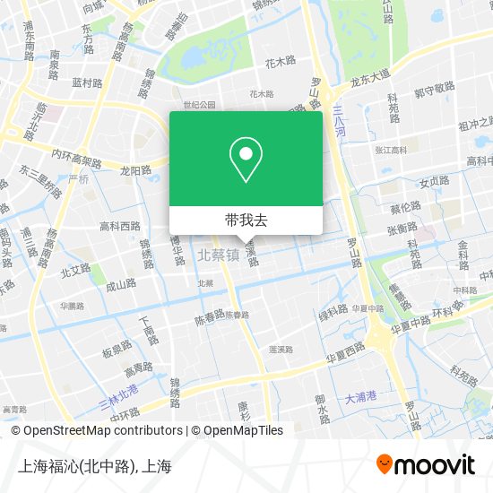 上海福沁(北中路)地图