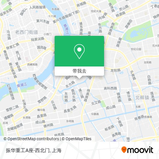 振华重工A座-西北门地图