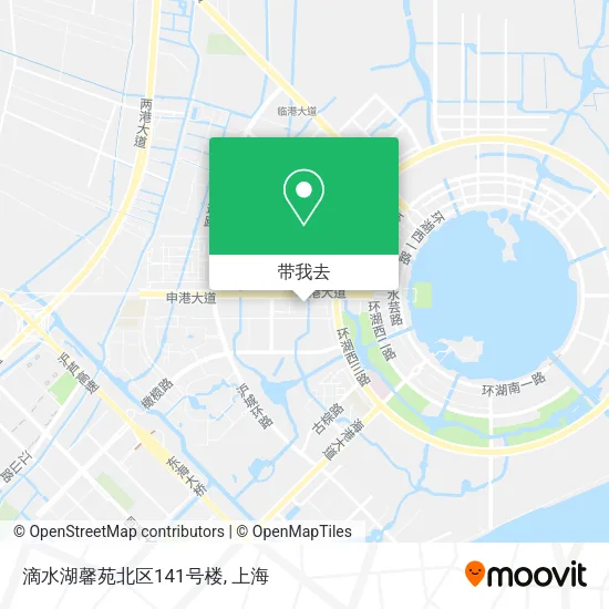 滴水湖馨苑北区141号楼地图