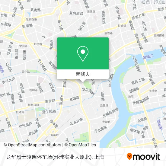龙华烈士陵园停车场(环球实业大厦北)地图