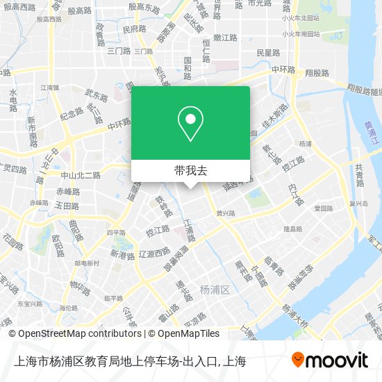 上海市杨浦区教育局地上停车场-出入口地图