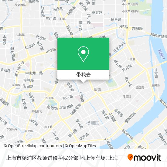 上海市杨浦区教师进修学院分部-地上停车场地图