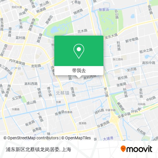 浦东新区北蔡镇龙岗居委地图