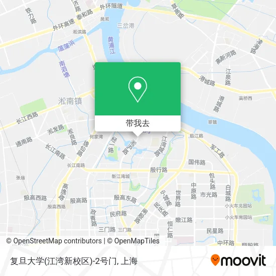 复旦大学(江湾新校区)-2号门地图