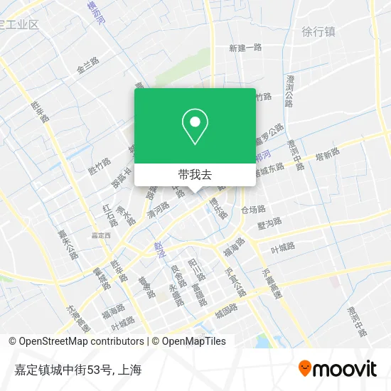 嘉定镇城中街53号地图
