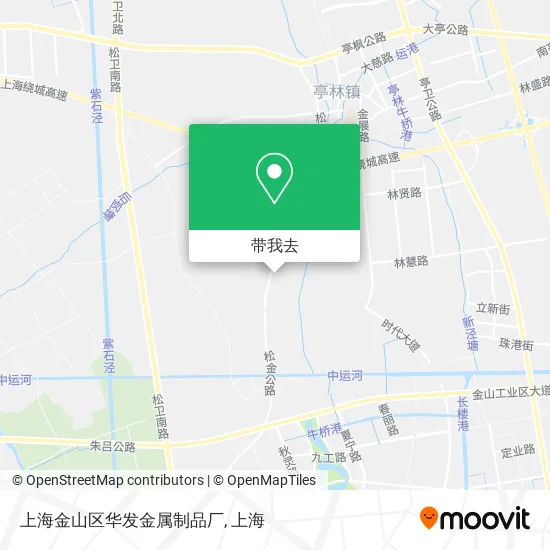 上海金山区华发金属制品厂地图