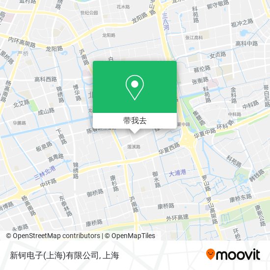 新钶电子(上海)有限公司地图