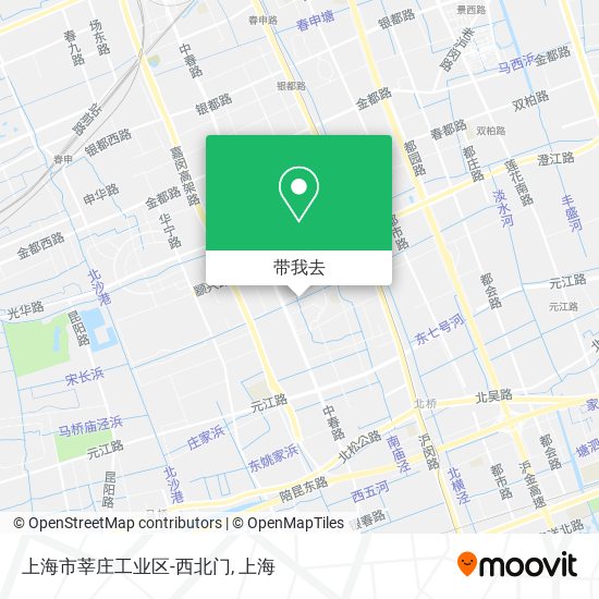 上海市莘庄工业区-西北门地图