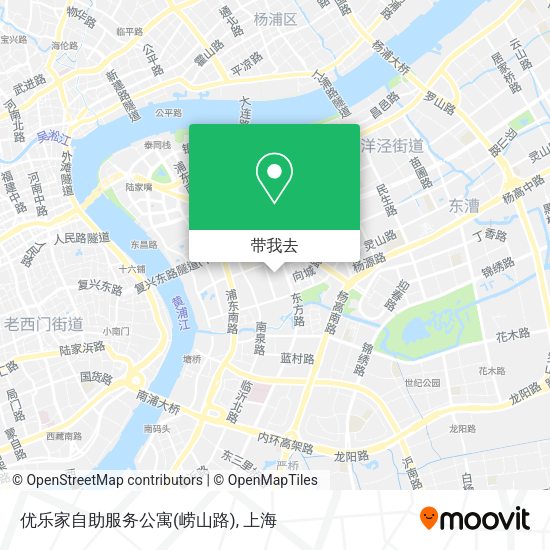 优乐家自助服务公寓(崂山路)地图