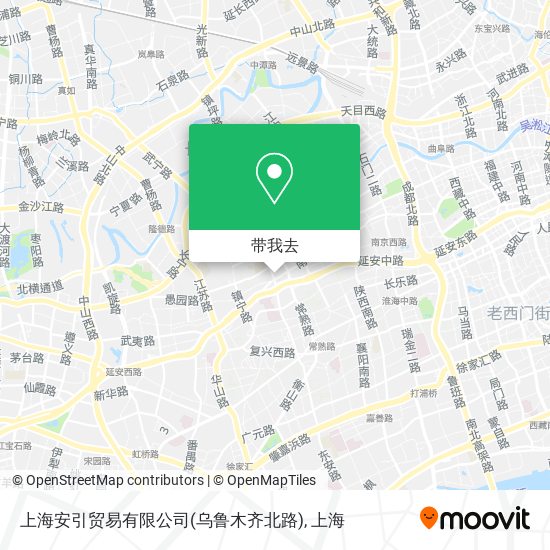 上海安引贸易有限公司(乌鲁木齐北路)地图