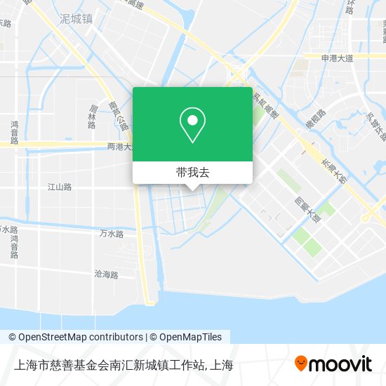 上海市慈善基金会南汇新城镇工作站地图