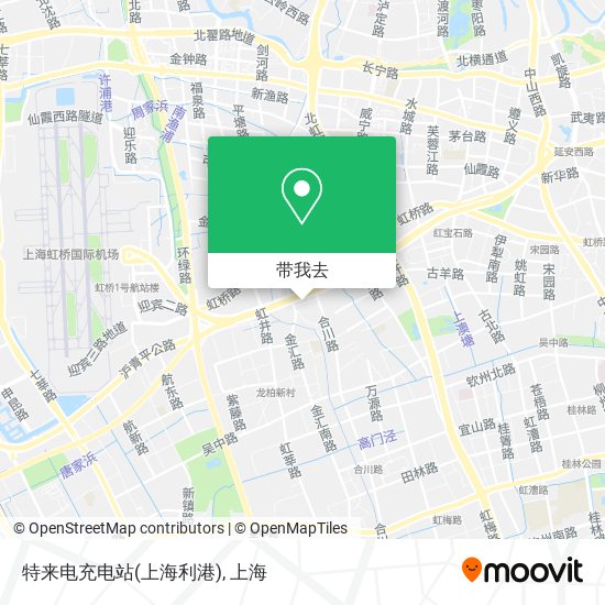 特来电充电站(上海利港)地图