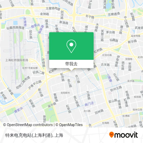 特来电充电站(上海利港)地图