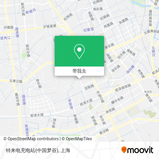 特来电充电站(中国梦谷)地图