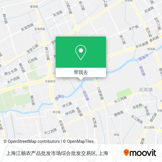 上海江杨农产品批发市场综合批发交易区地图