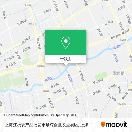 上海江杨农产品批发市场综合批发交易区地图