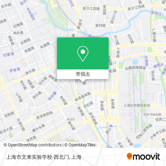 上海市文来实验学校-西北门地图