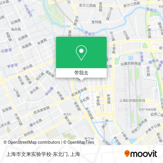 上海市文来实验学校-东北门地图