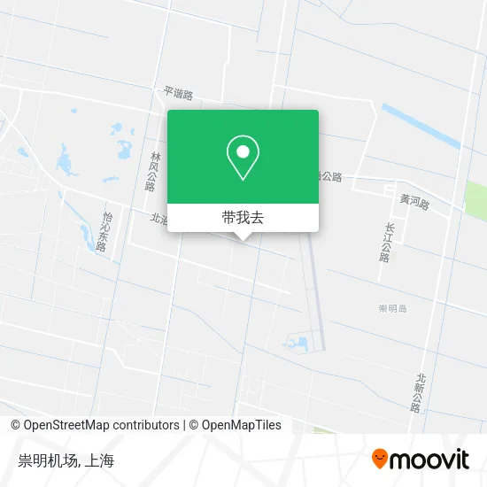 祟明机场地图