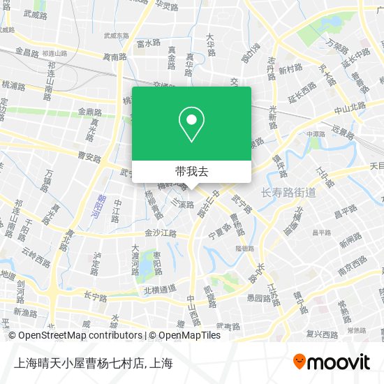 上海晴天小屋曹杨七村店地图