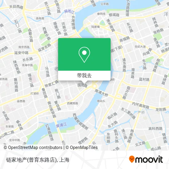 链家地产(普育东路店)地图