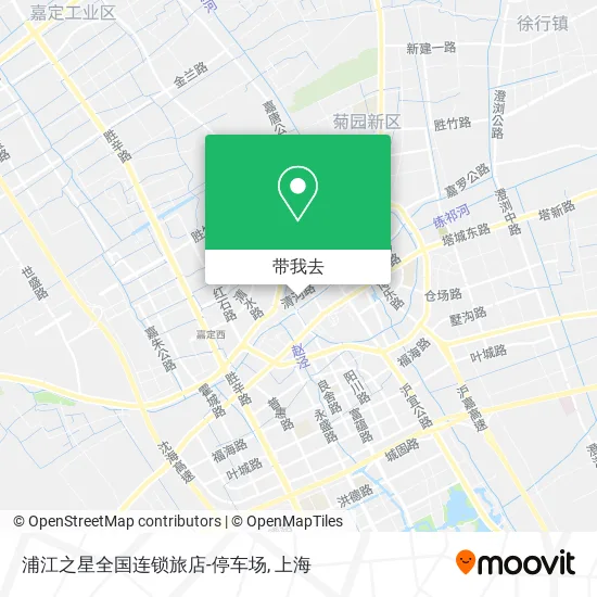 浦江之星全国连锁旅店-停车场地图
